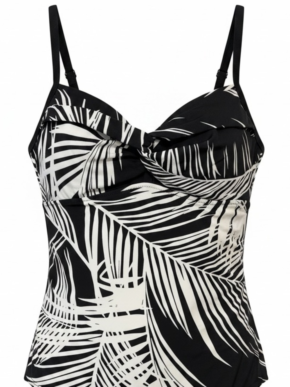 Athleta Retro Palm Twist Tankini Swim Top